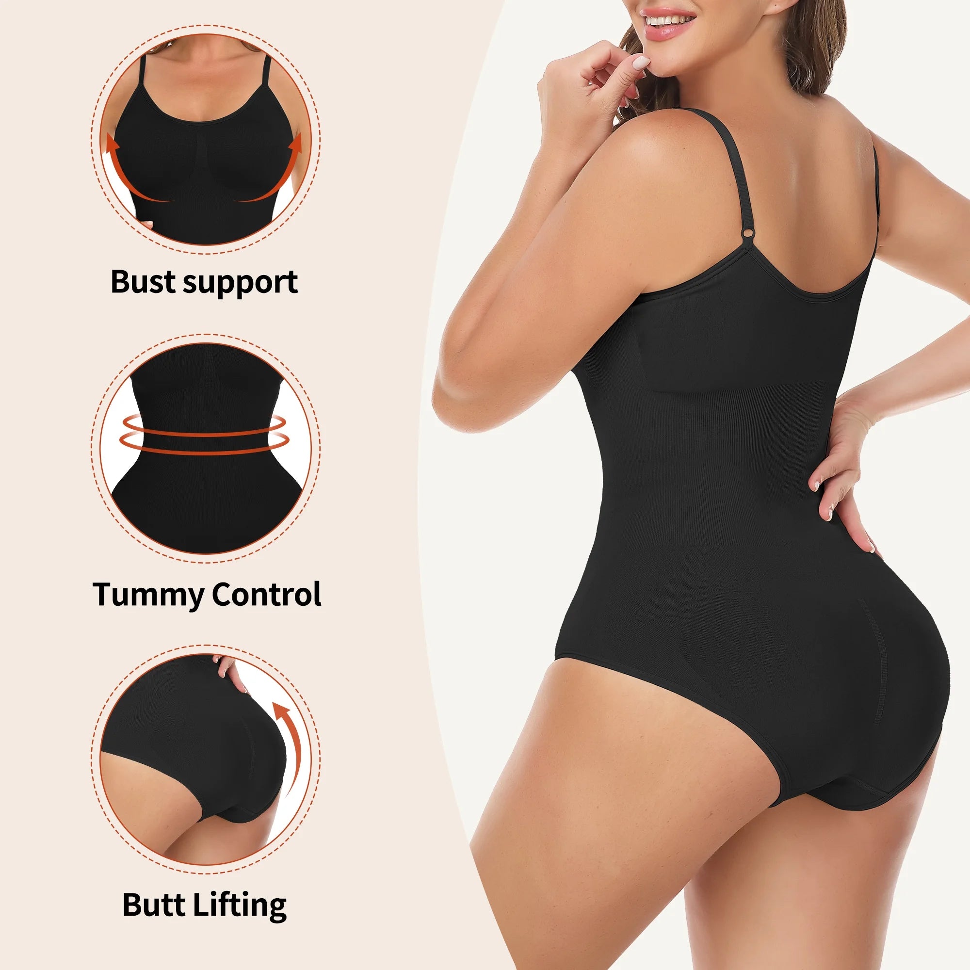 Snatched High Waist Body Suit
