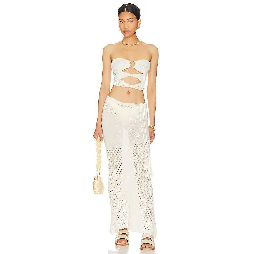 SNDYS Whitehaven Skirt in White