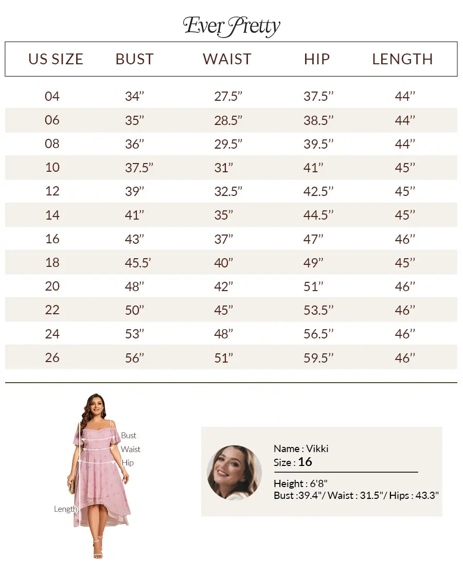 Ever-Pretty 2026 Summer Ruffle Midi Dress – Spaghetti Strap Asymmetrical Hem, Slim Fit for Wedding Guest, Vacation & Party 02103 Boho Bohemian Floral Dress Summer Outfits Floral Print plus Cami Dress Floral Plunge Neck Maxi Dress A-Line Sparkly Prom D