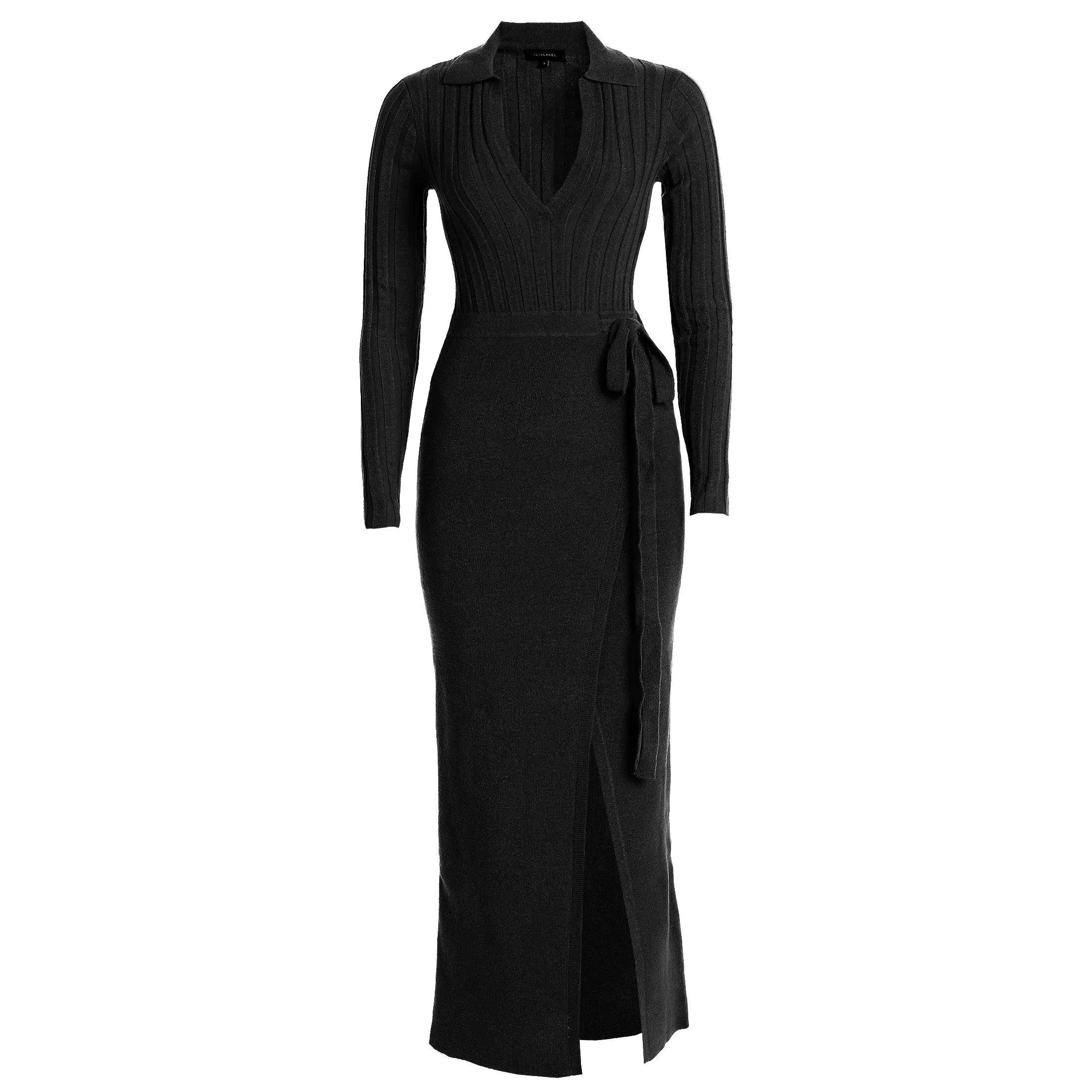 Black Emma Knit Maxi Dress