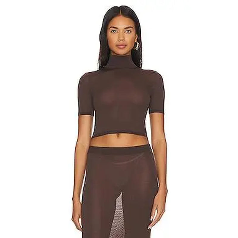 L'Academie Hadi Top in Chocolate Brown