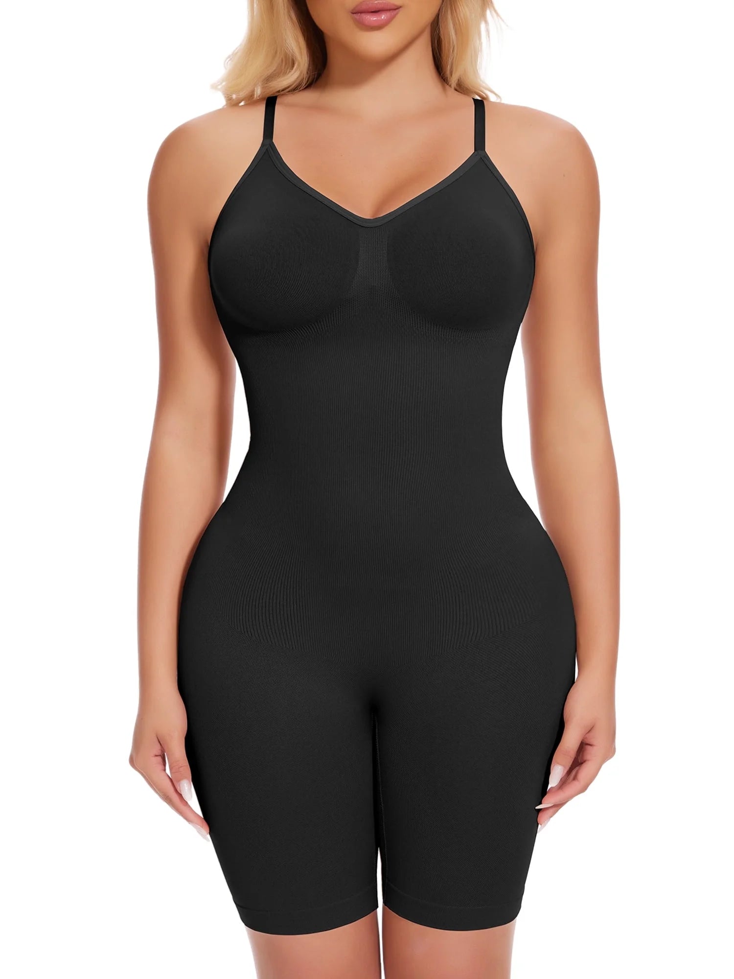 Women'S Shapewear Bodysuit Tummy Control Body Shaper Snatched Waist Body Suit
