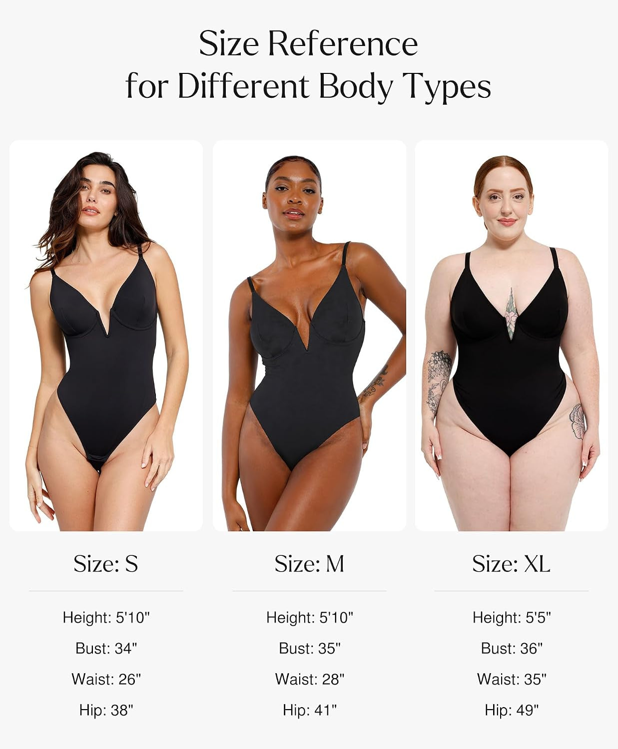 Shapewear Bodysuits for Women - Tummy Control Body Suits for Womens Deep V Corset Tops Thong Concert Outfits